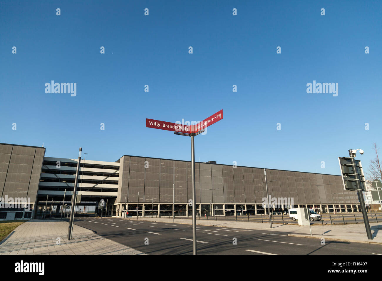 Willy Brandt place at airport Berlin Brandenburg BER Stock Photo