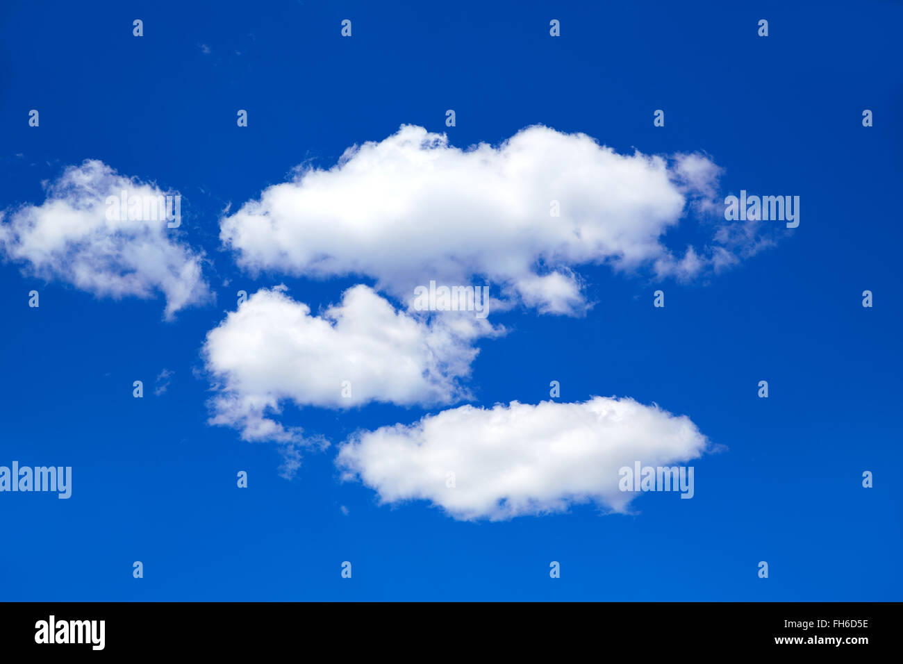 Blue sky with clouds in a summer sunny day Stock Photo - Alamy