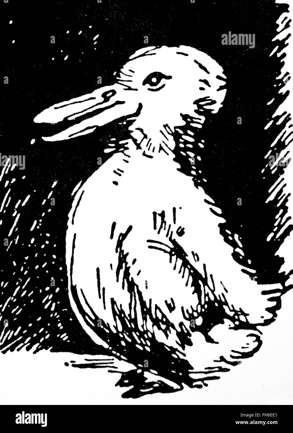Duck and rabbit by U.S. psychologist Joseph Jastrow  (January 30, 1863 – January 8, 1944) in 1900. Stock Photo