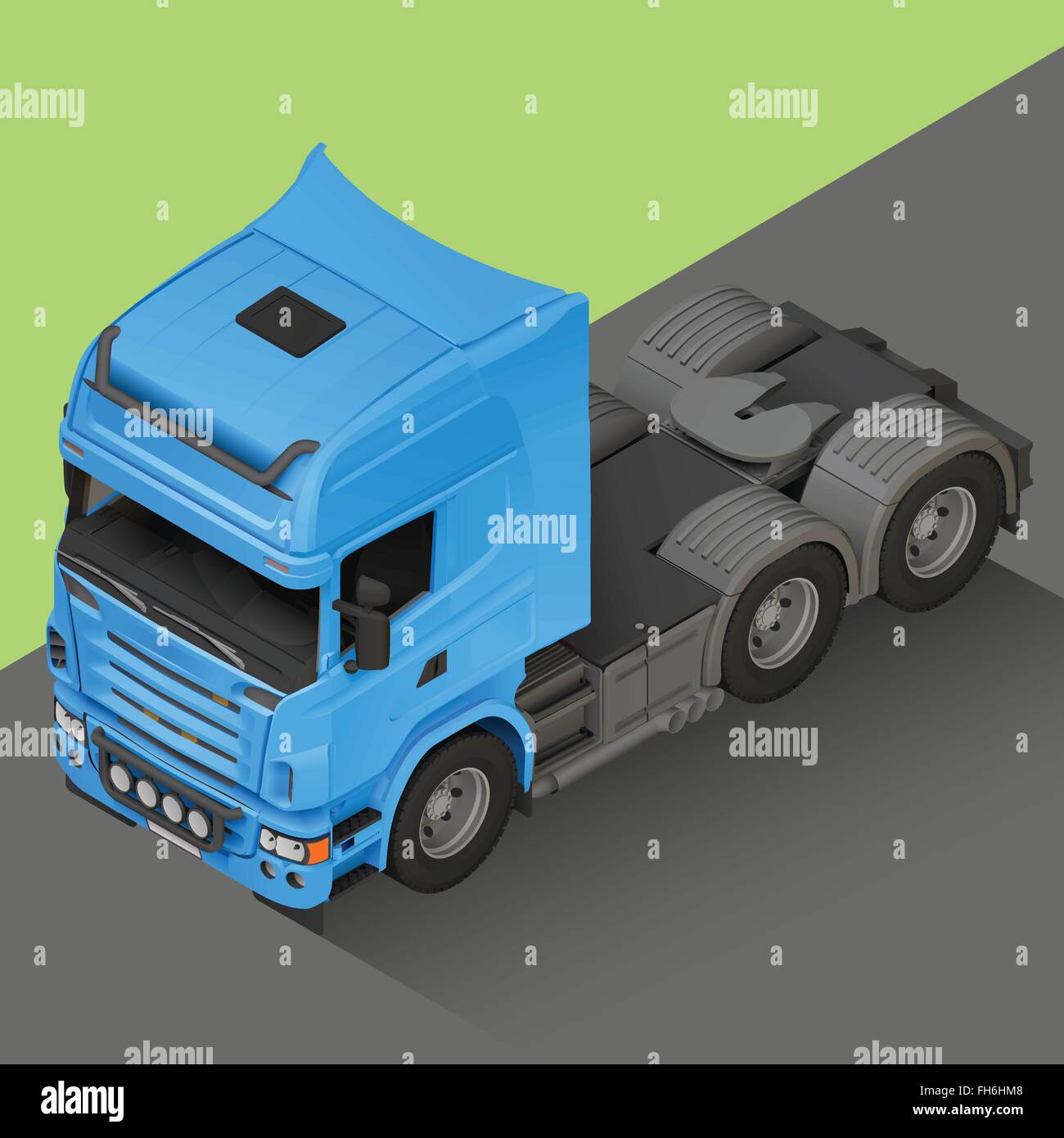 Delivery Cargo isometric Truck vector Stock Vector