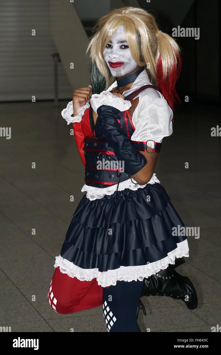 London, UK. 20th Feb, 2016. Attendees dress up in Costumes at London Super Comic Convention at Excel London. © See Li/Alamy Live Stock Photo