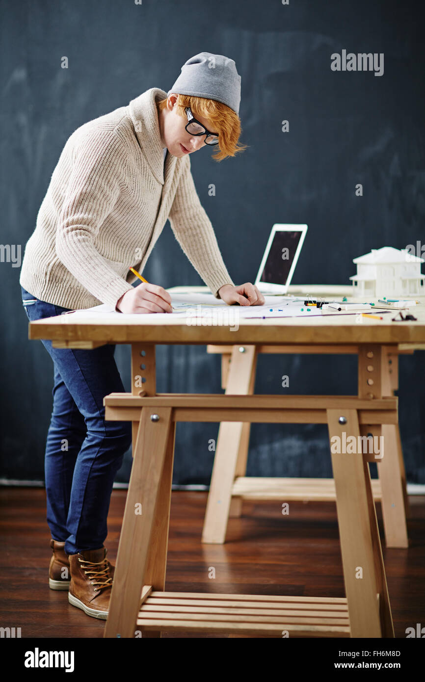 Working Table Sketch Stock Photos Working Table Sketch Stock