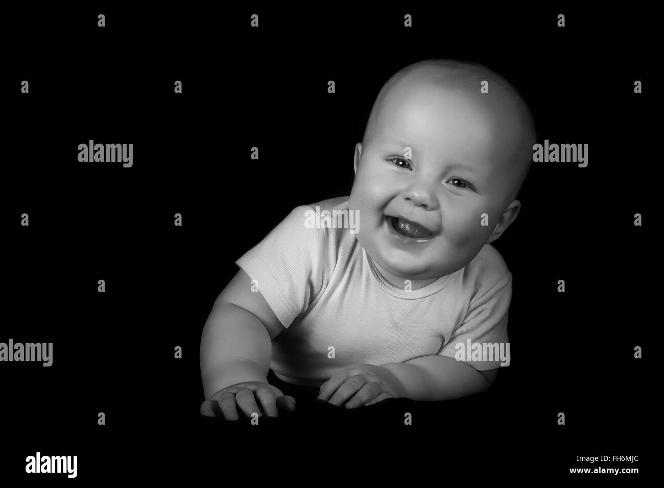 Happy baby boy Stock Photo