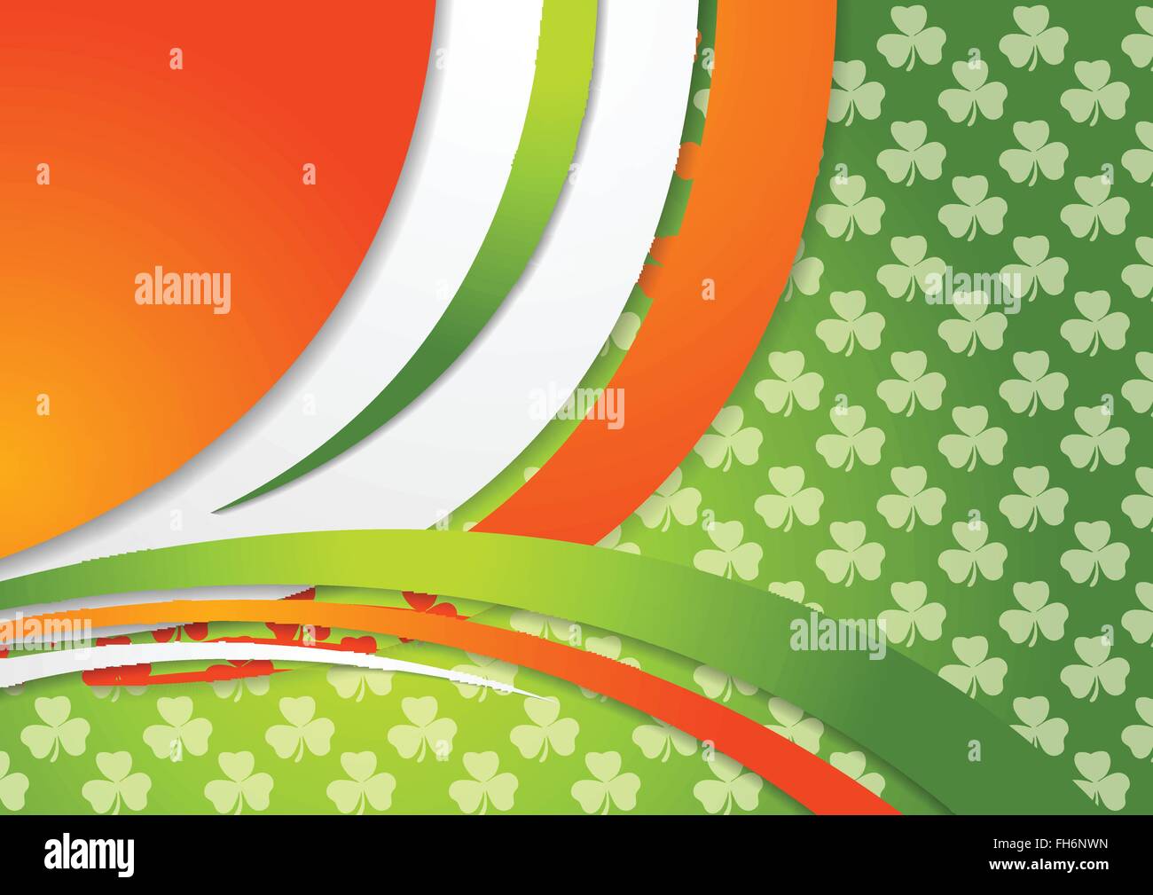 Technical Graphics Irish Wavy irish flag Stock Vector Images - Alamy