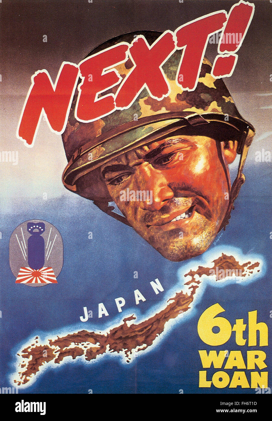Next ! Japan - US Propaganda Poster - WWII Stock Photo