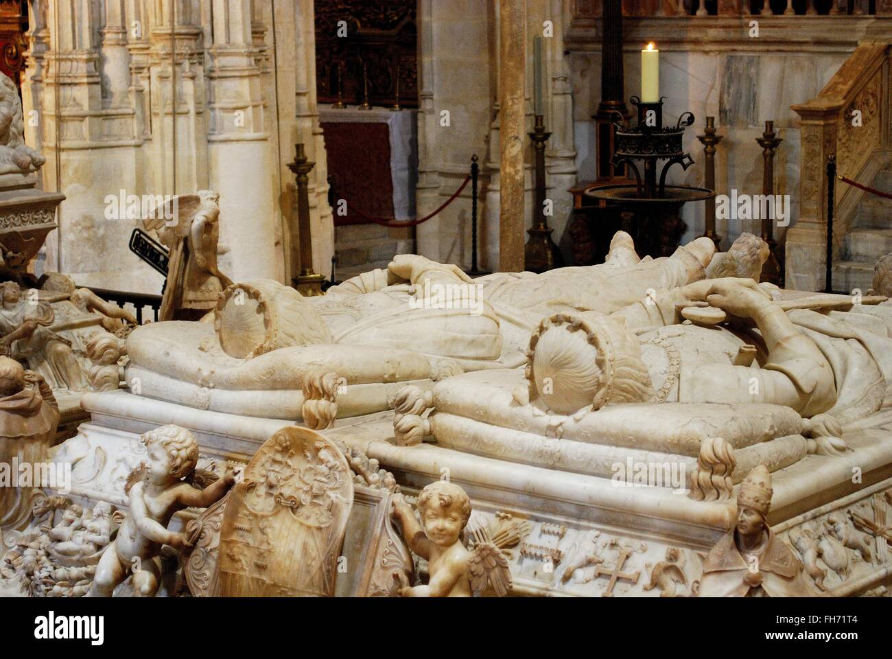 Sarcophagus of Ferdinand and Isabella inside the Capilla Real, Granada