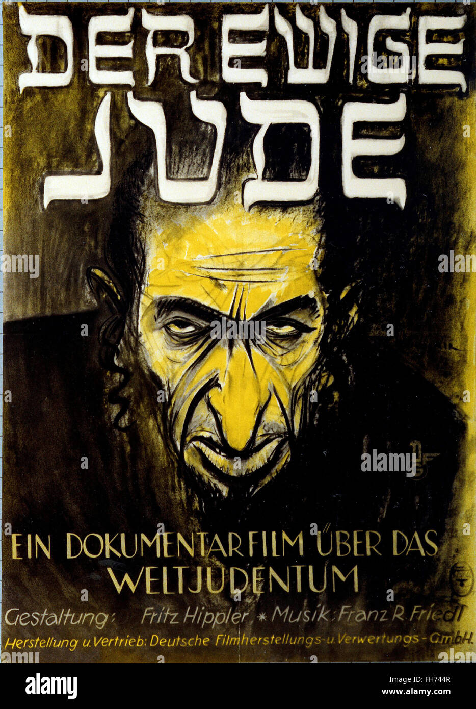 Der Ewige Jude - German Nazi Propaganda Poster - WWII Stock Photo