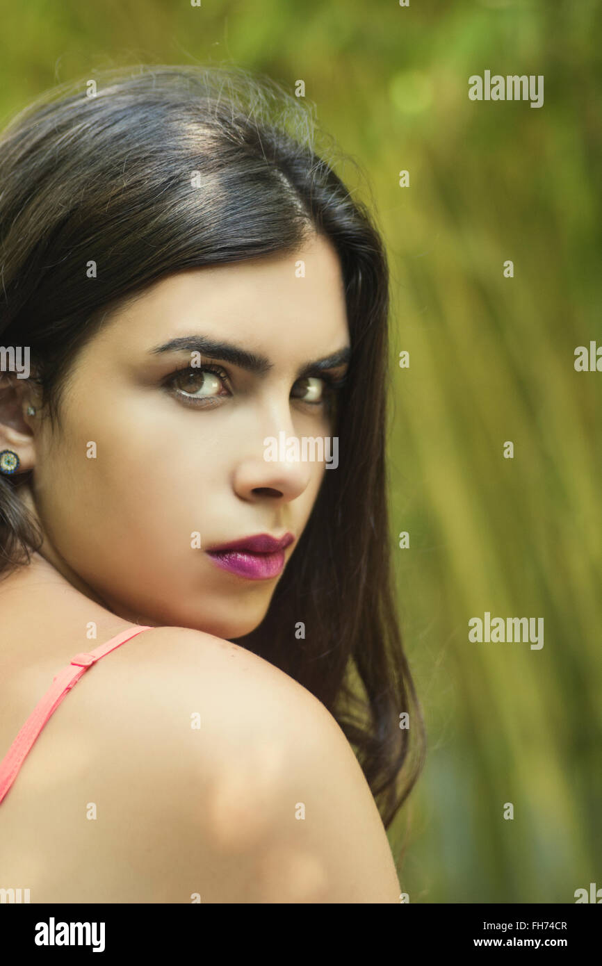Young serious attractive woman hi-res stock photography and images - Alamy