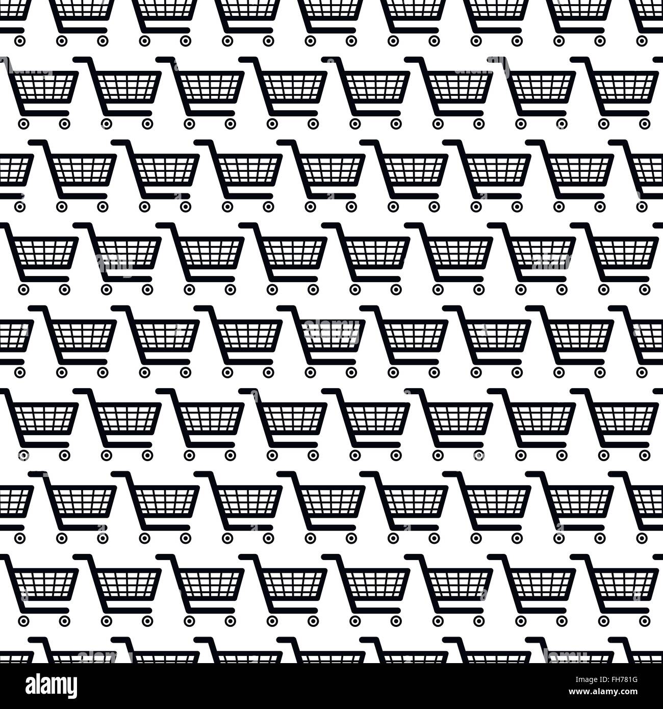 Push carts Stock Vector Images - Alamy