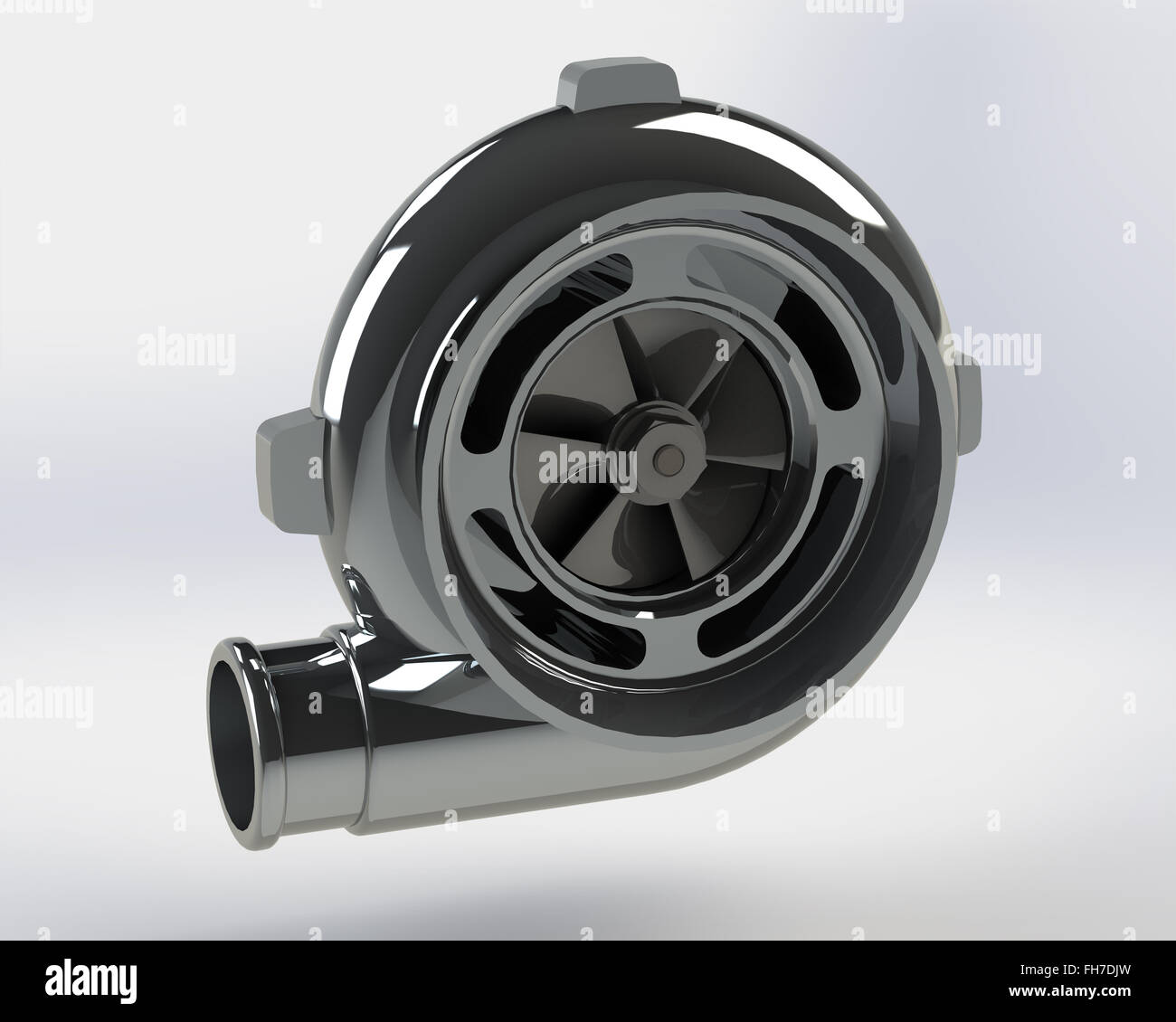 Turbo Compressor 3D render Stock Photo Alamy