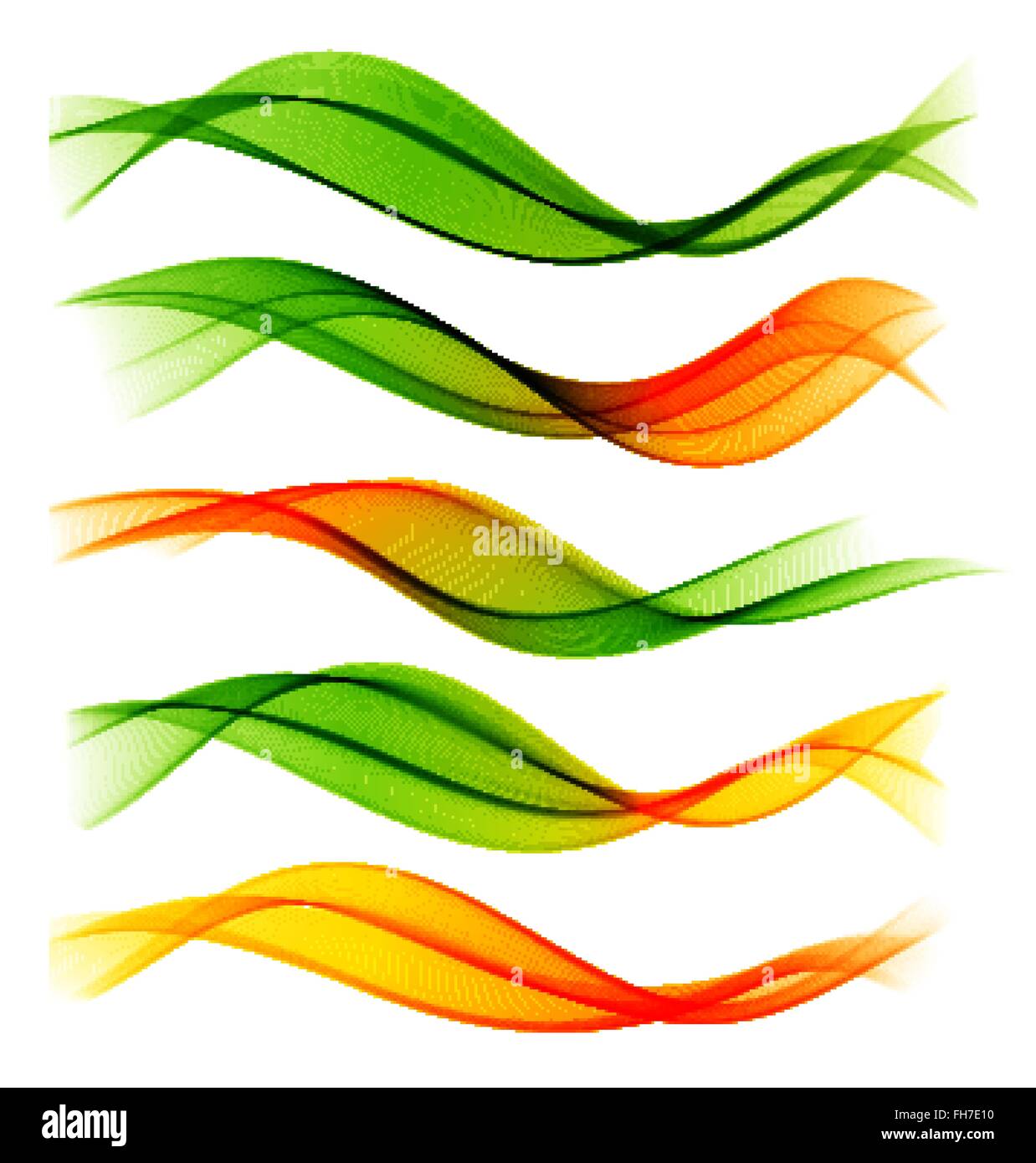 Set of blend abstract wave Stock Vector Image & Art - Alamy