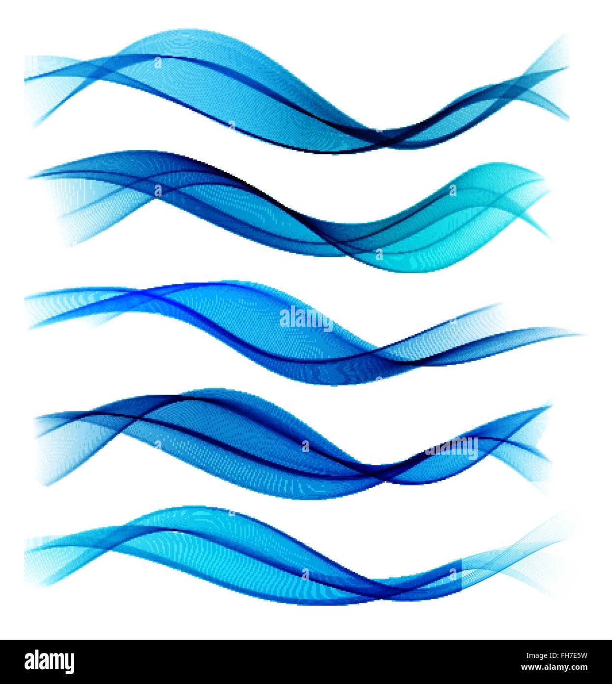 Set of blend abstract wave Stock Vector Image & Art - Alamy