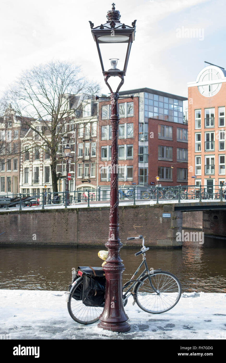 Lampost Amsterdam Stock Photo