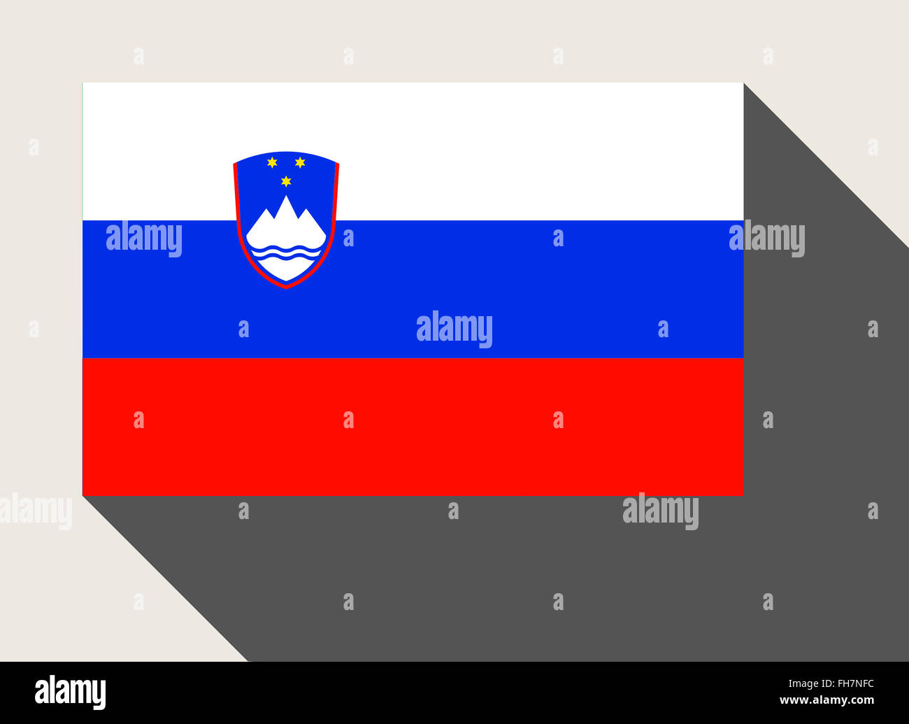 Slovenia map flag in hi-res stock photography and images - Alamy