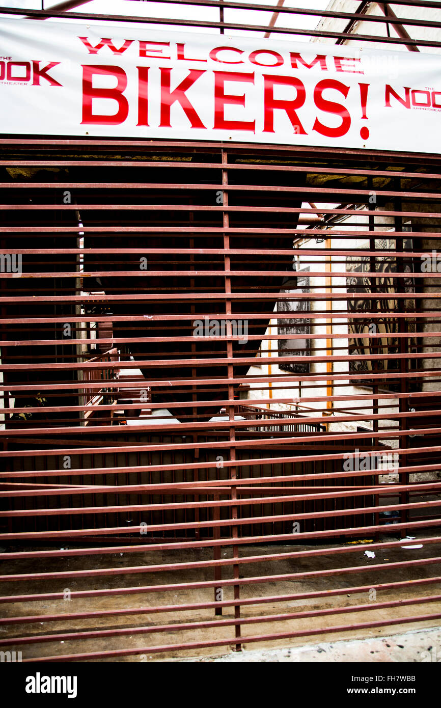 A closed bar bikers to the Republic of Texas Rally in Austin