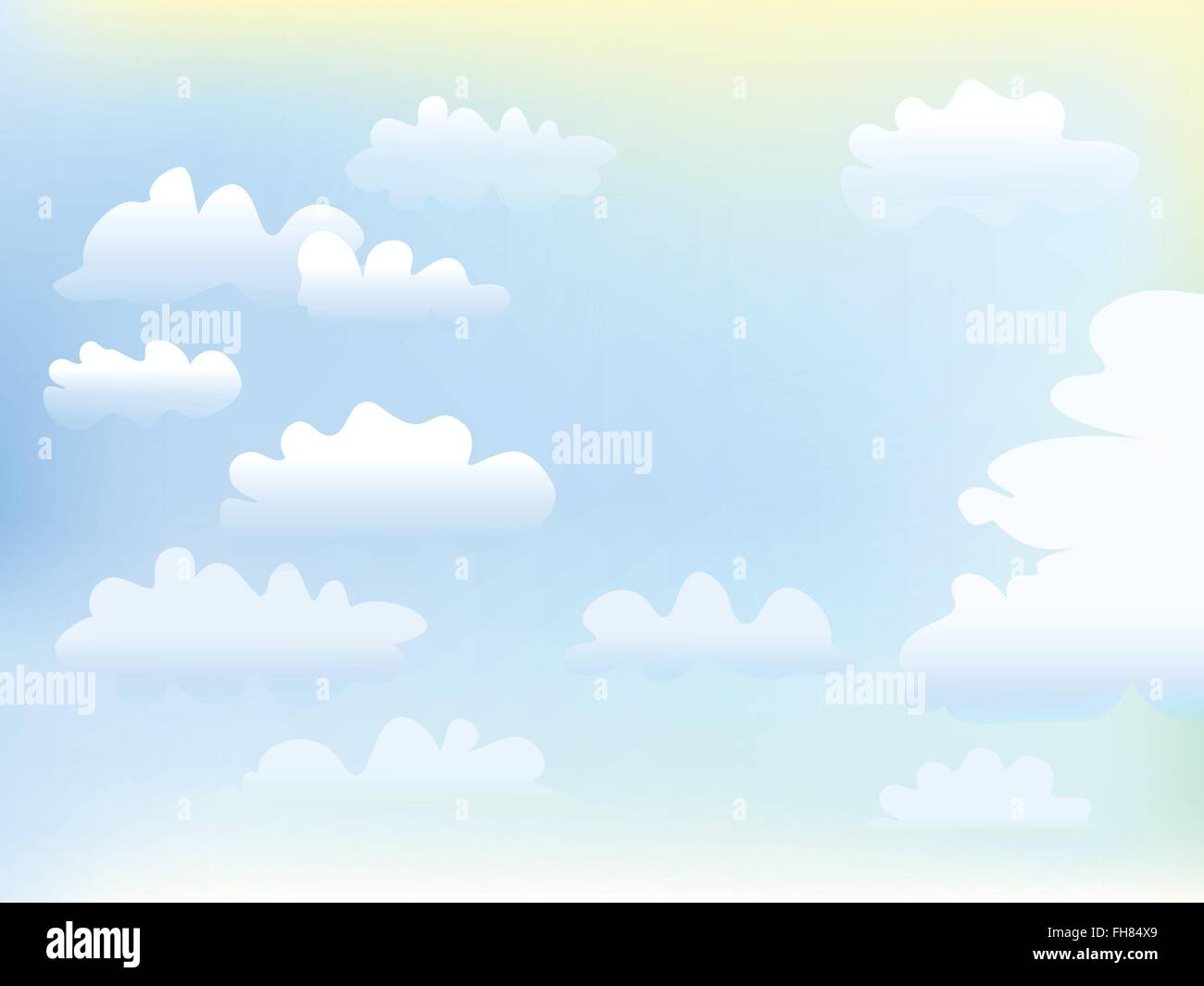 cloud and sky vector illustration background Stock Vector Image & Art ...