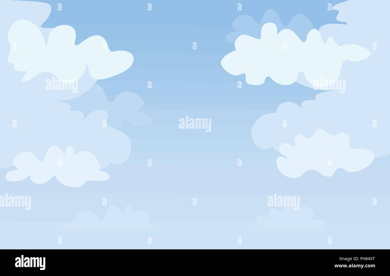 cloud and sky vector illustration background Stock Vector Image & Art ...