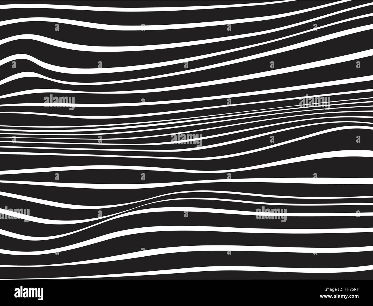 black and white mobious wave stripe optical design Stock Vector Image ...