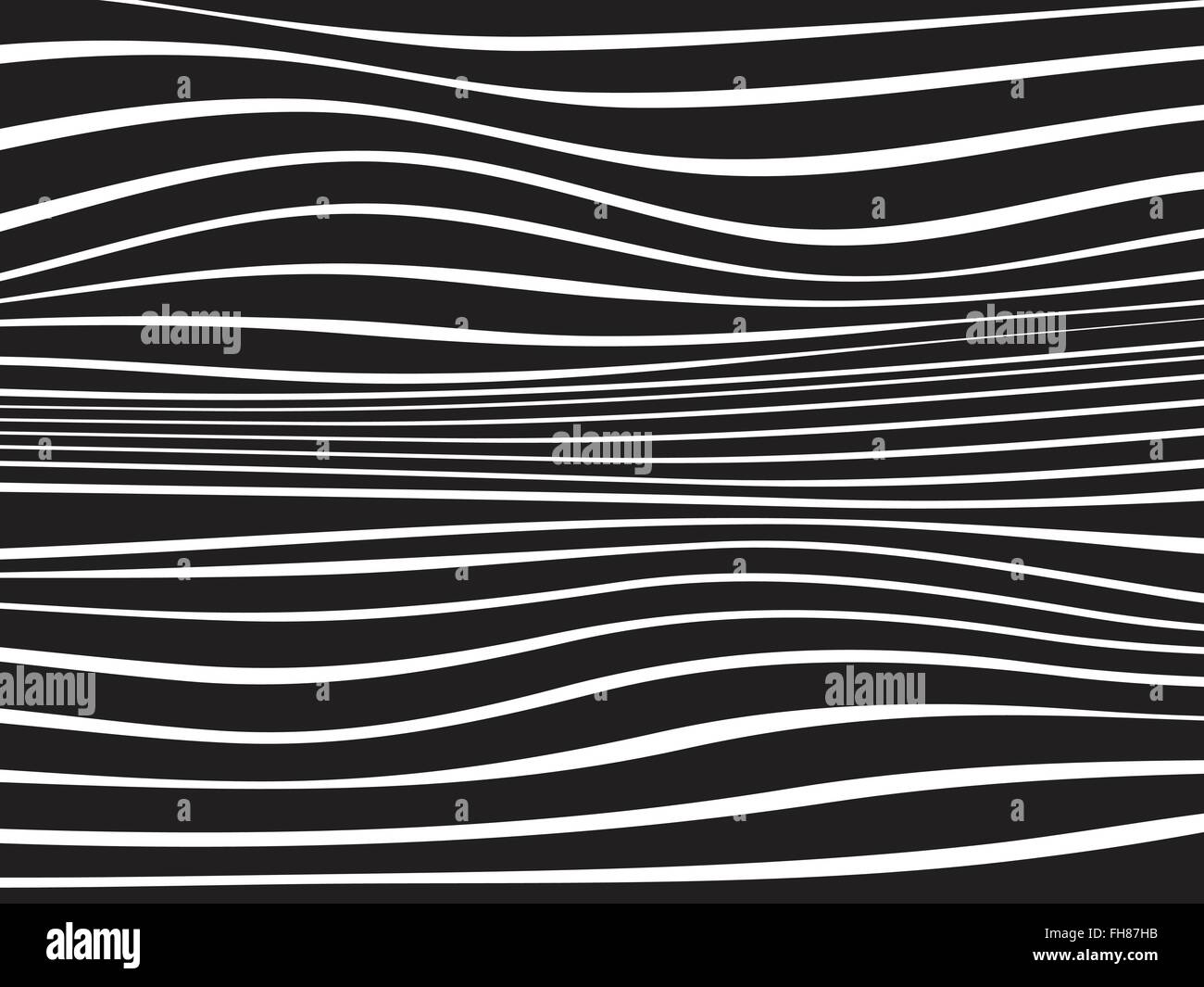 black and white mobious wave stripe optical design Stock Vector Image ...