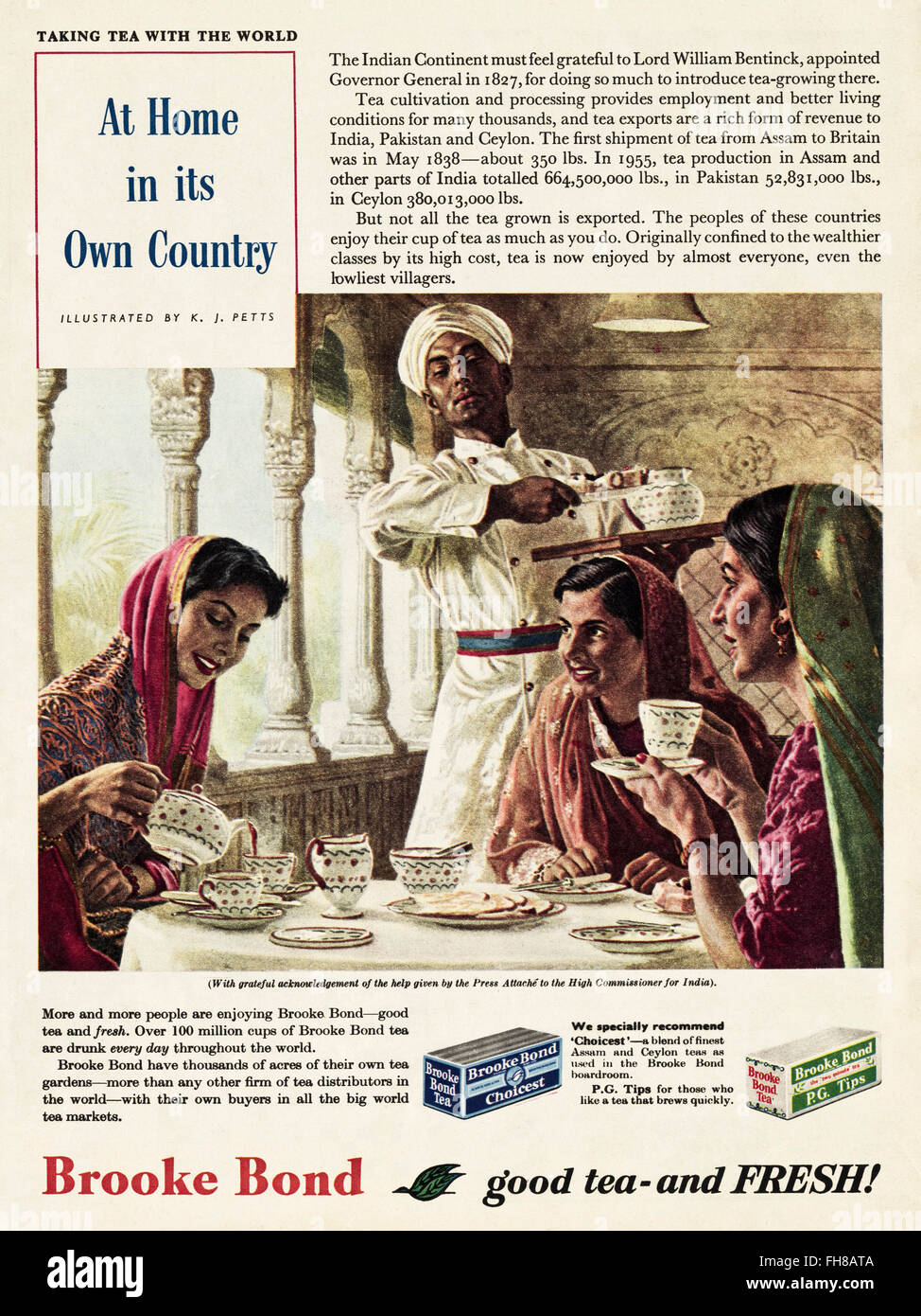 Original vintage retro advert from 1950s. Advertisement dated 1956