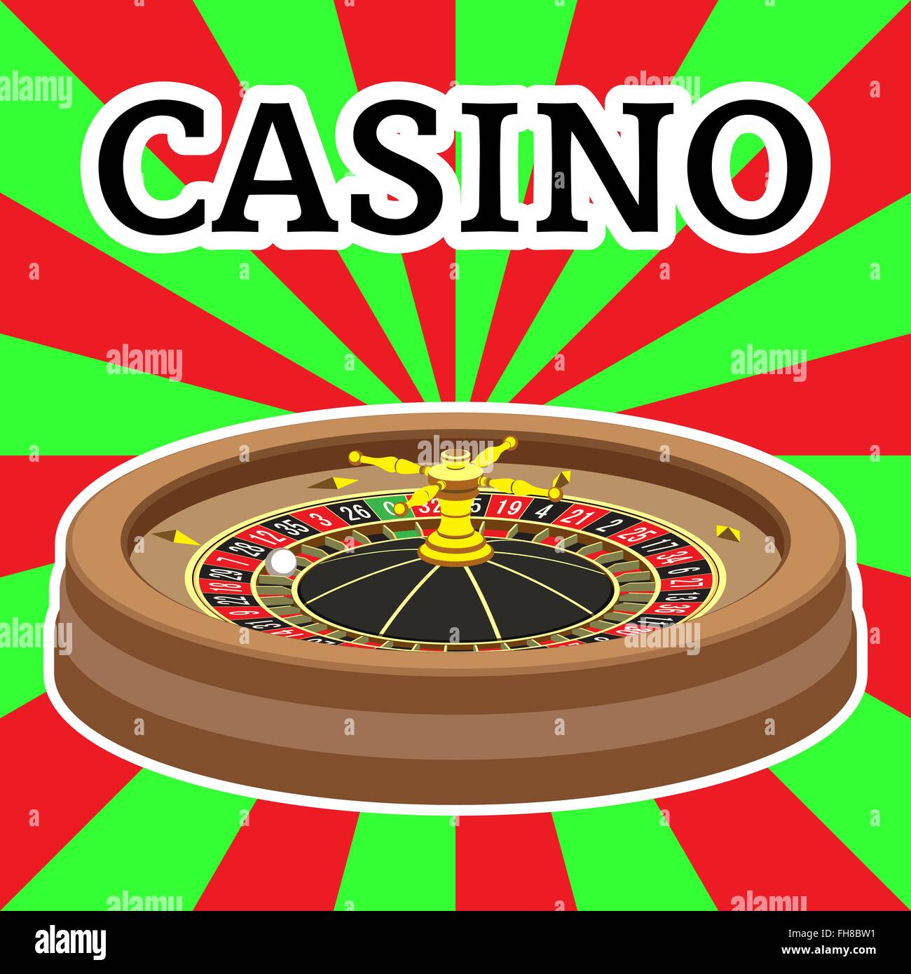 Casino roulette wheel Stock Vector Image & Art Alamy
