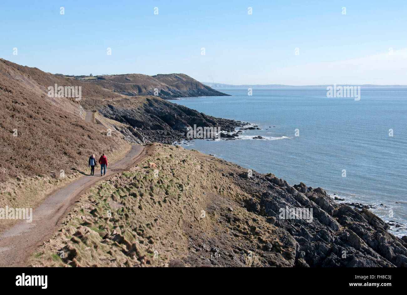 Gower peninsula uk 24th february hires stock photography and images