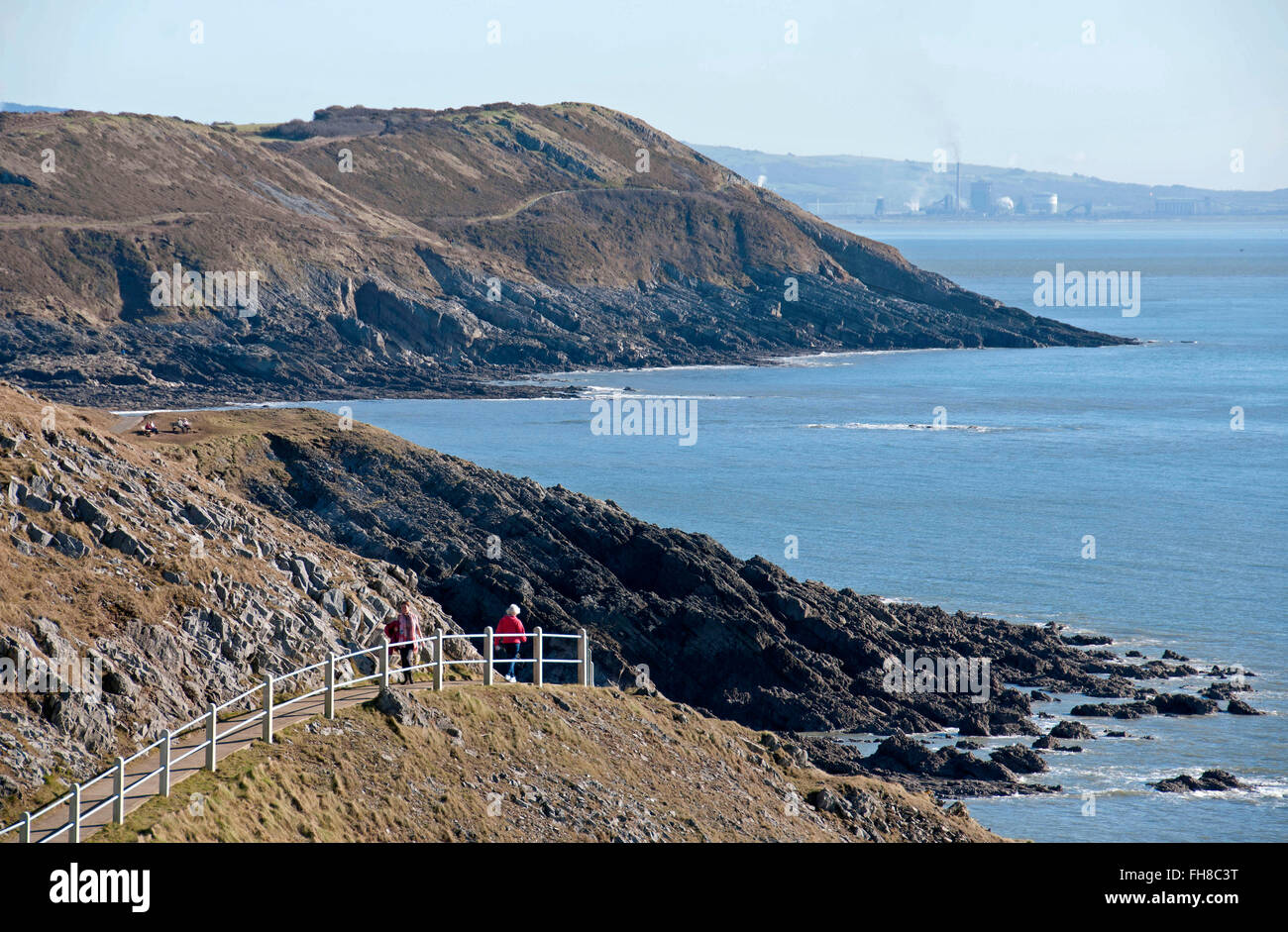 Gower peninsula uk 24th february hires stock photography and images