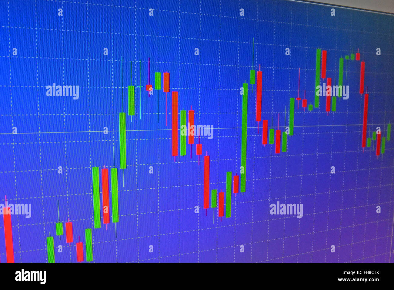 Forex graph Stock Photo