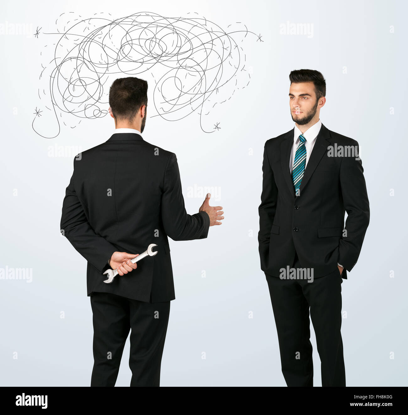 Business Man Ruthless Ruthless business concept Stock Photo - Alamy
