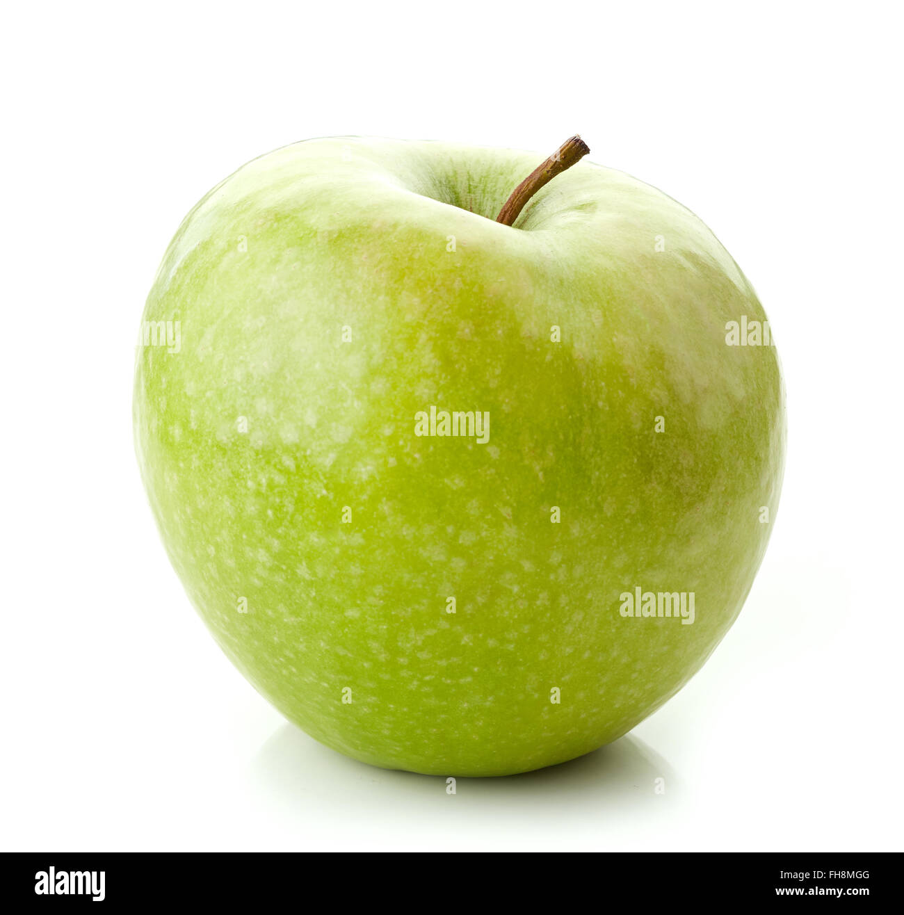 Green apple isolated on white background Stock Photo - Alamy
