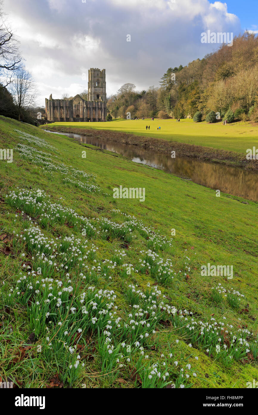 Fountains abbey spring hires stock photography and images Alamy