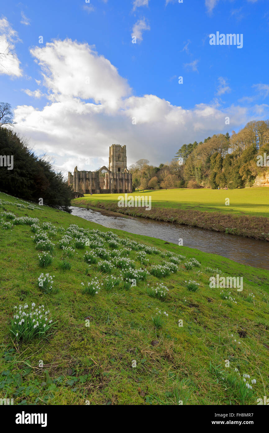 Fountains abbey spring hires stock photography and images Alamy