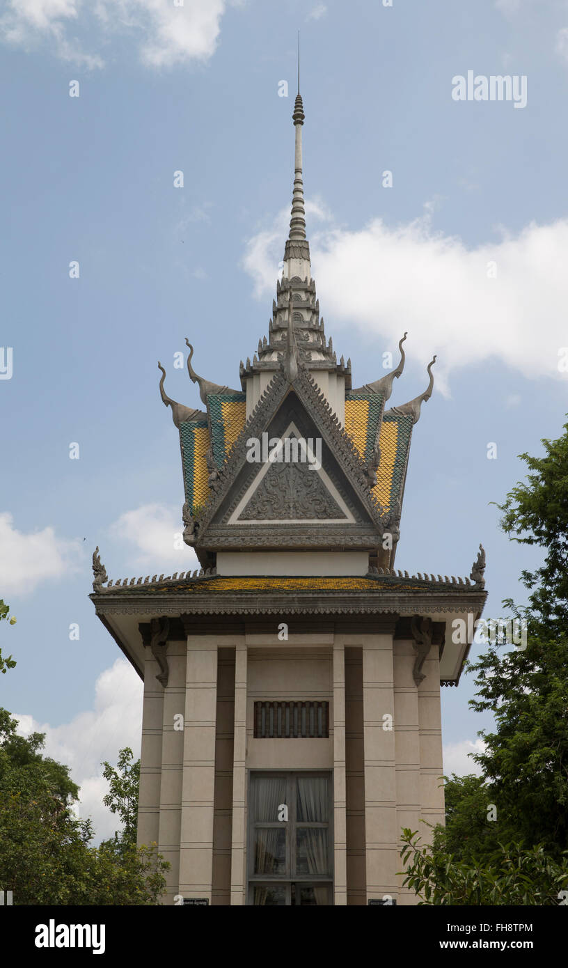 Choeung EK monument in Phnom Penh, Cambodia Stock Photo