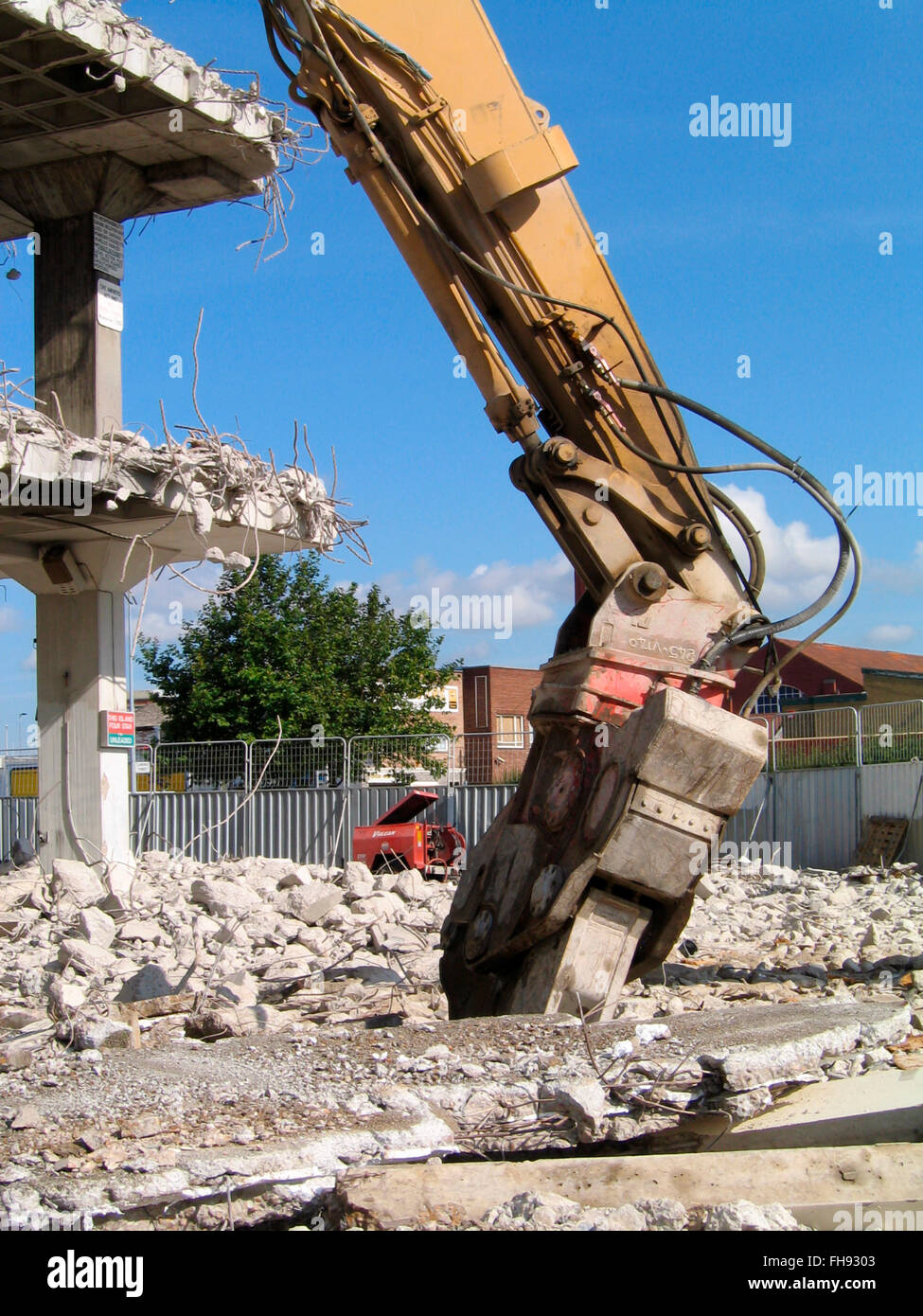 demolition of the tricorn shopping center portsmouth england uk Stock Photo
