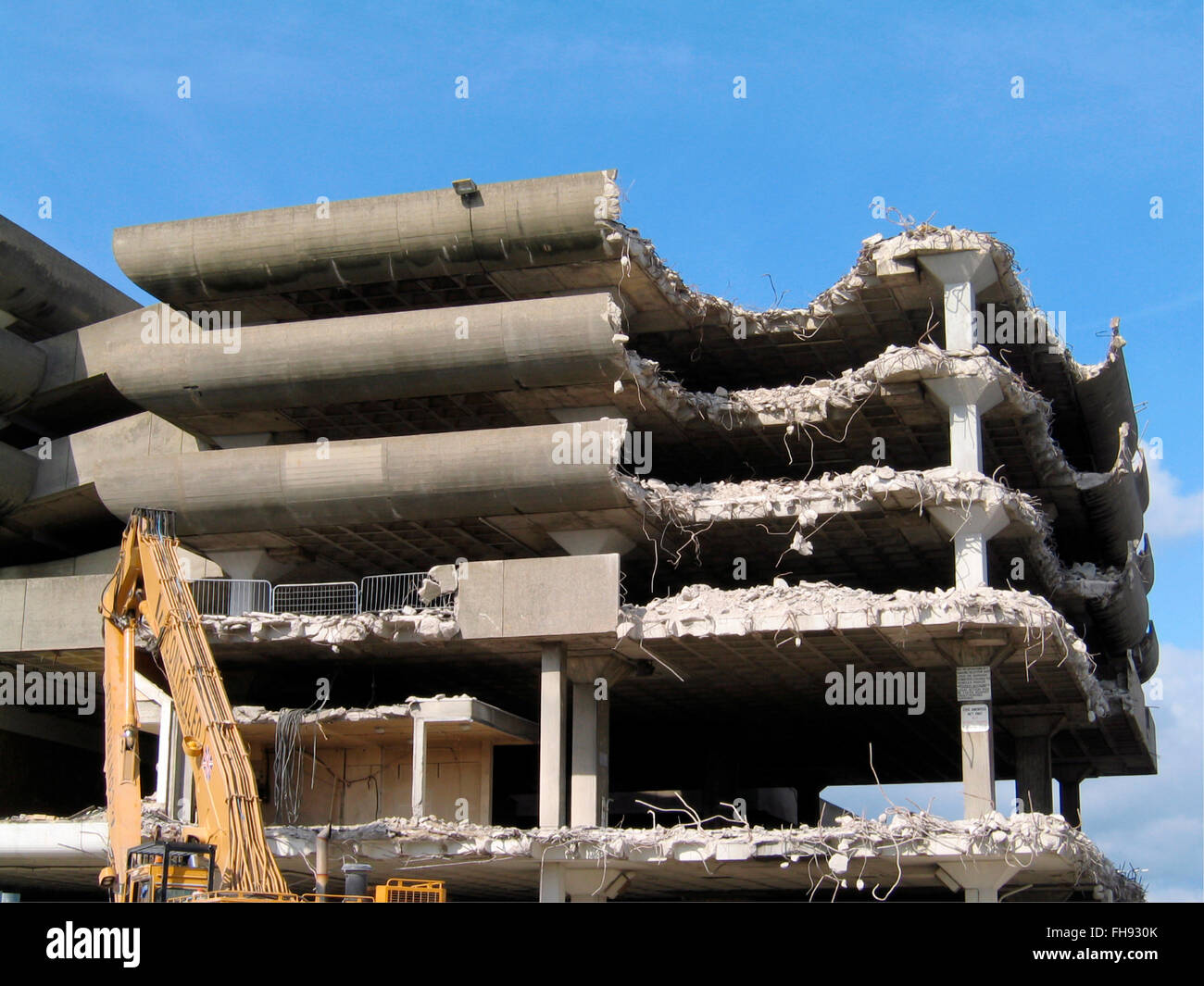 demolition of the tricorn shopping center portsmouth england uk Stock Photo