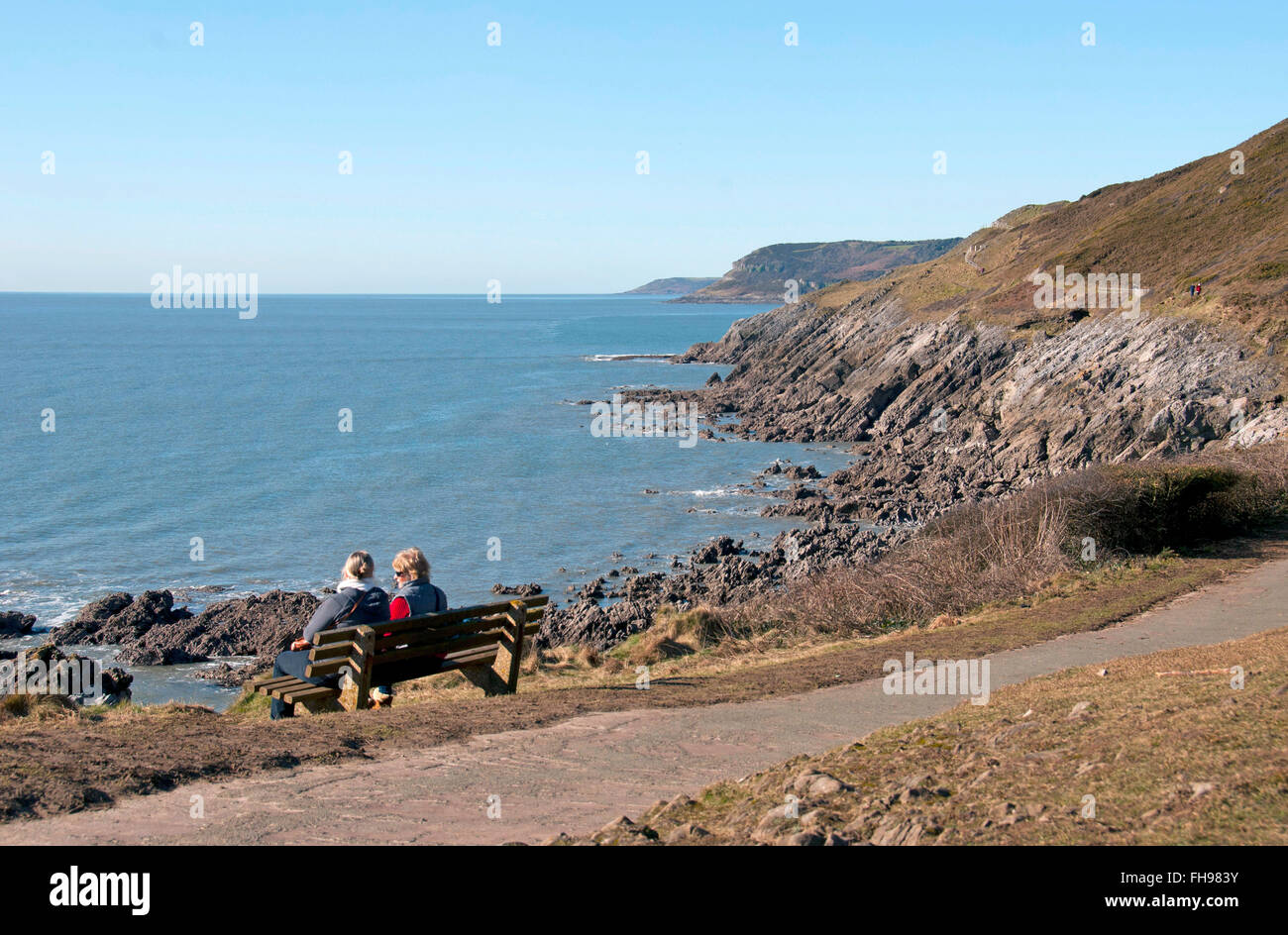 Gower peninsula uk 24th february hires stock photography and images