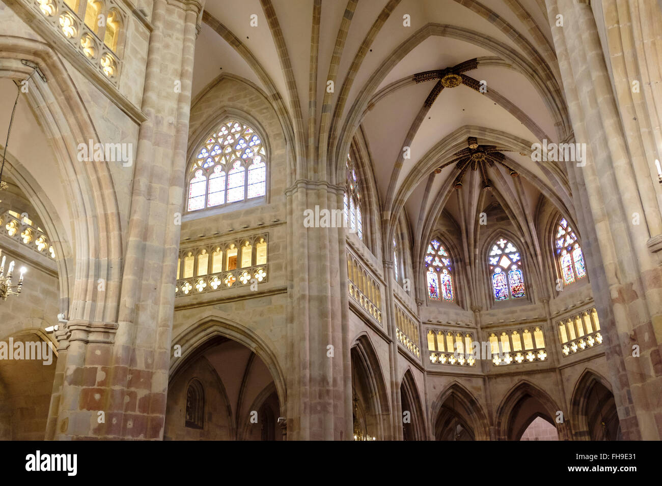 Interior of Santiago Cathedral ,Bilbao, Spain Stock Photo - Alamy