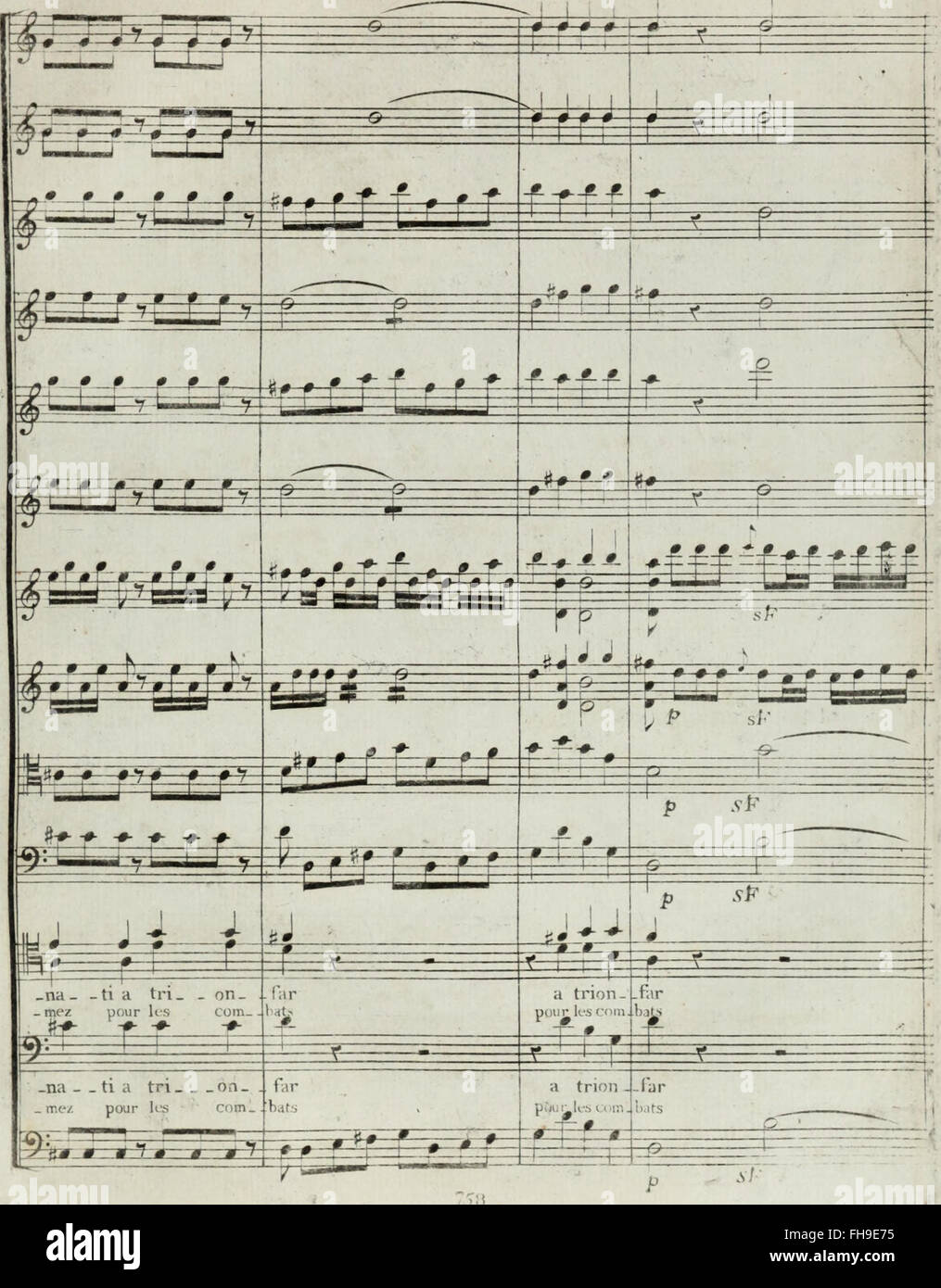Gli Orazi e j Curiazi - opera seria (1810) Stock Photo