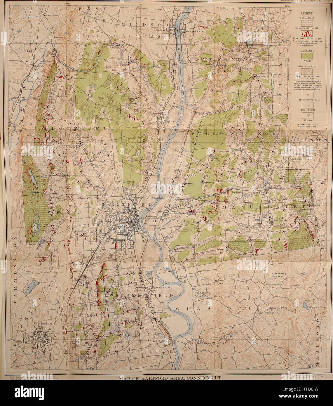 Willimantic Map Map of willimantic hi-res stock photography and images - Alamy