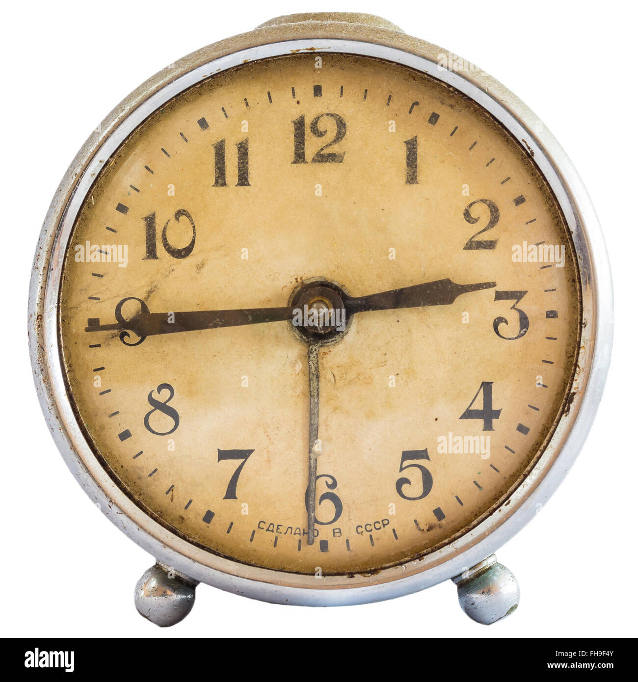 Old Russian Alarm Clock Stock Photo Alamy