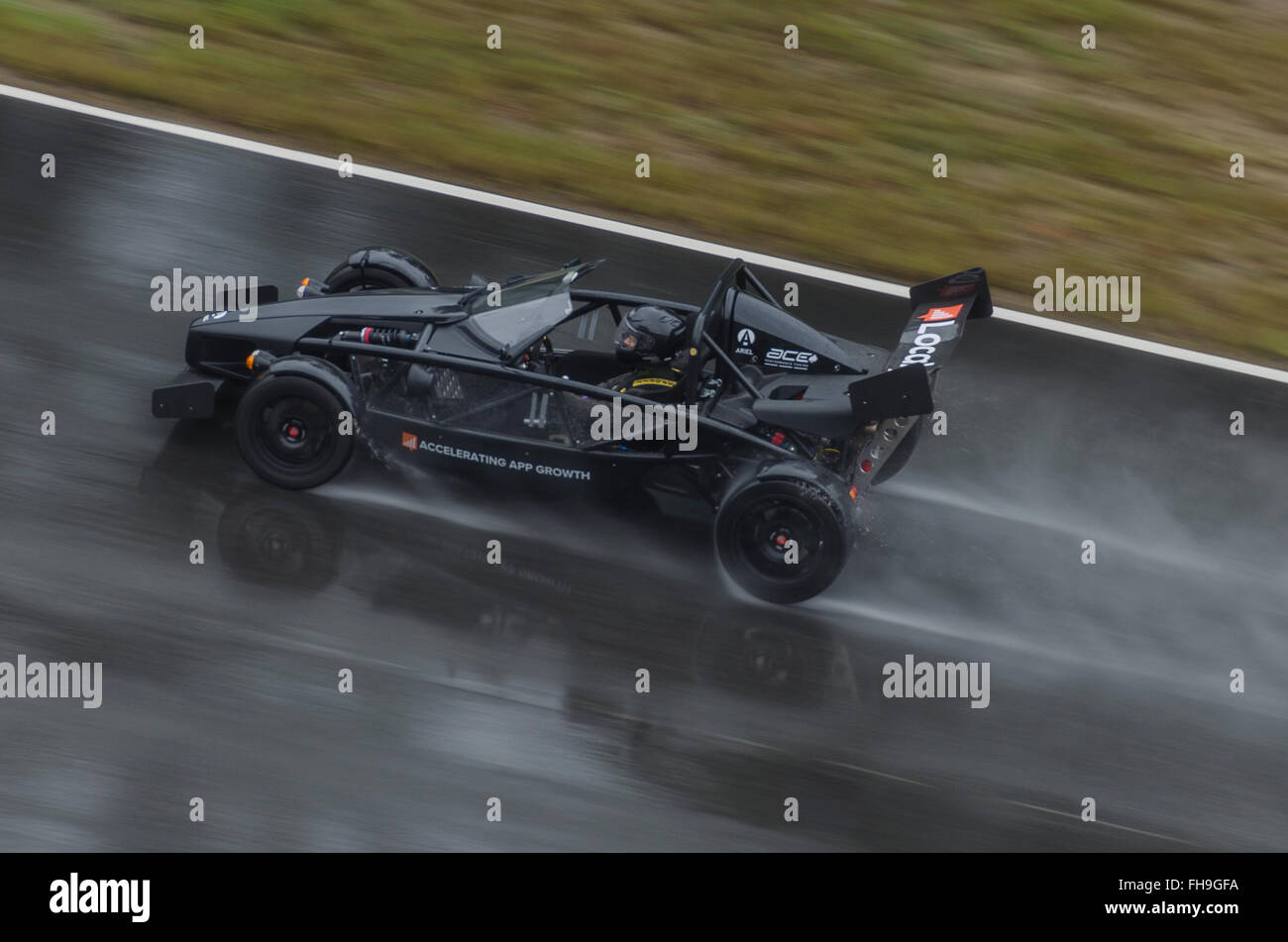 Ariel Atom Wet track Stock Photo