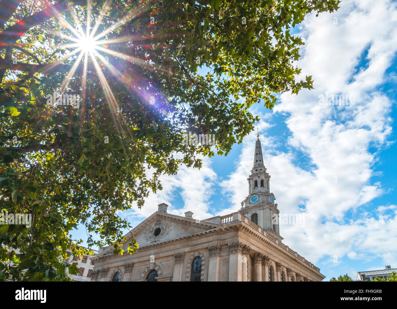 St Martin-in-the-Fields star Stock Photo