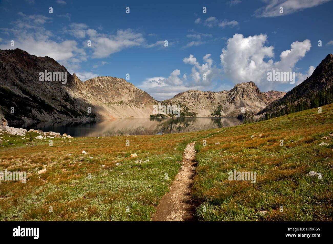 ID0039100...IDAHO Sawtooth Lake from the North Fork Baron Creek