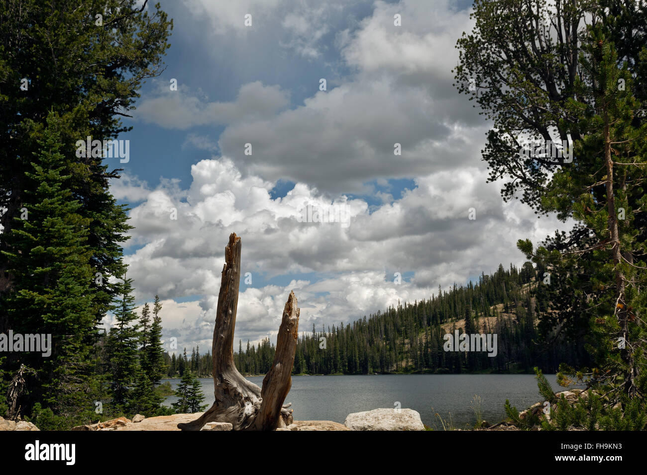 ID00401-00...IDAHO - Clouds over Alice Lake in the Sawtooth Wilderness ...