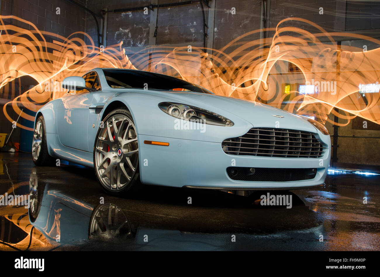 Aston Martin V8 Vantage Stock Photo