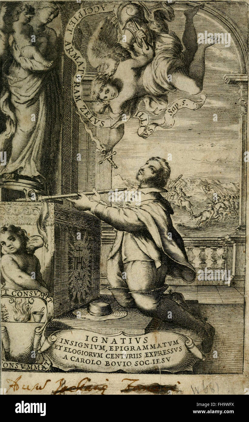 Ignatius - insignium, epigrammatum et elogiorum centuriis expressus (1655) Stock Photo