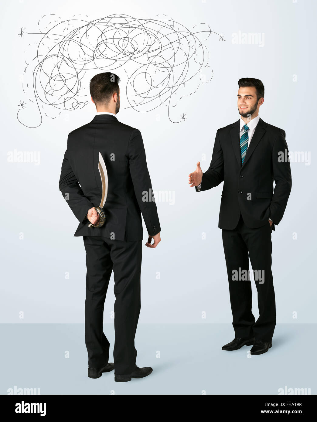 Business Man Ruthless Ruthless business concept Stock Photo - Alamy