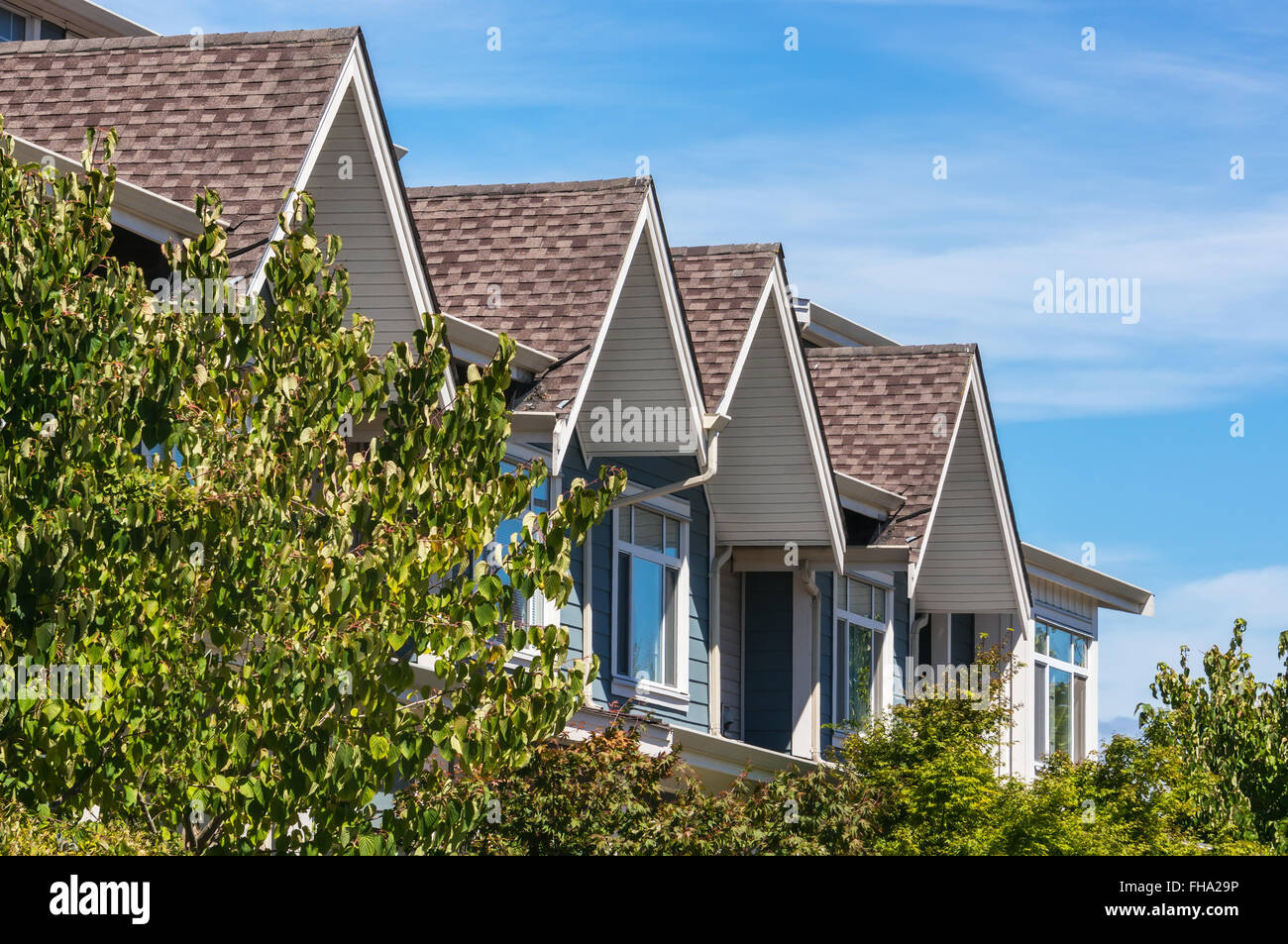 Modern apartment buildings in Richmond, British Columbia, Canada Stock Photo Alamy