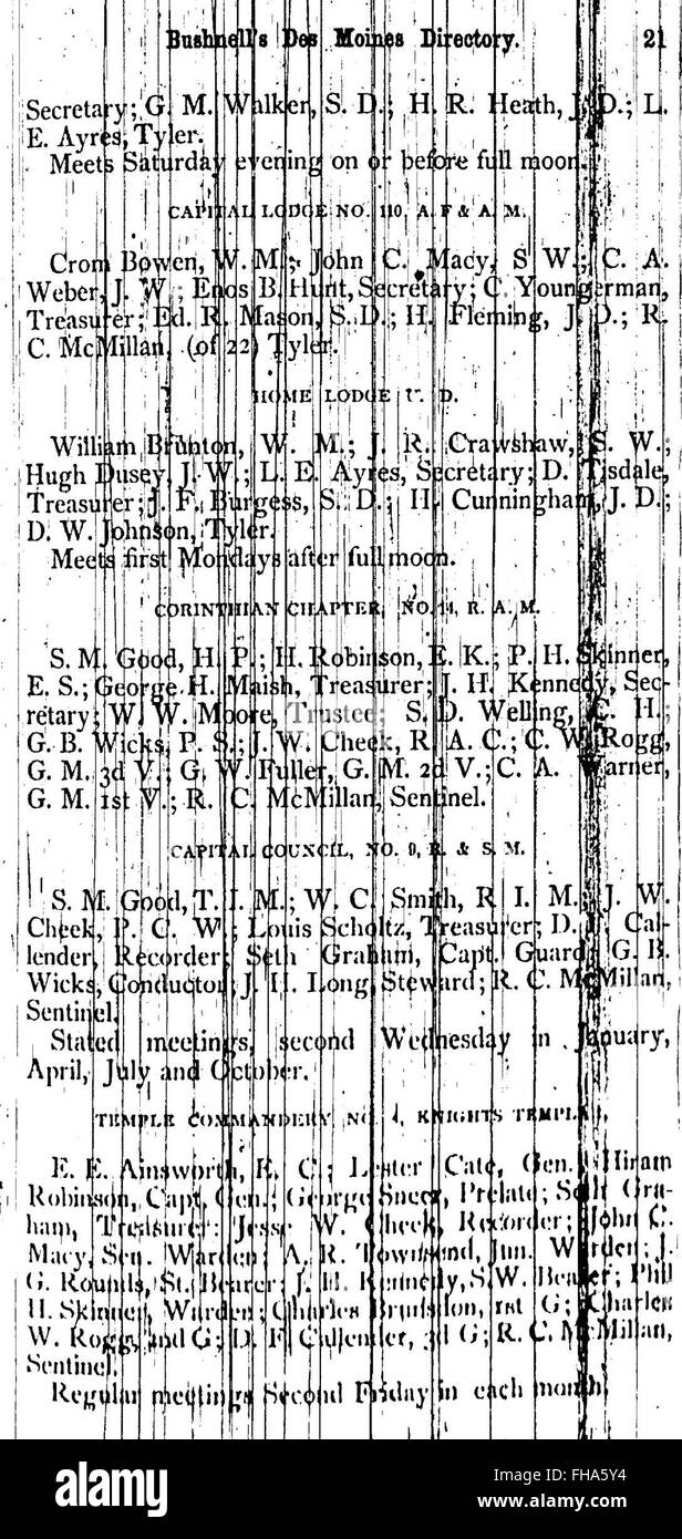 Vintage iowa map Black and White Stock Photos & Images Alamy