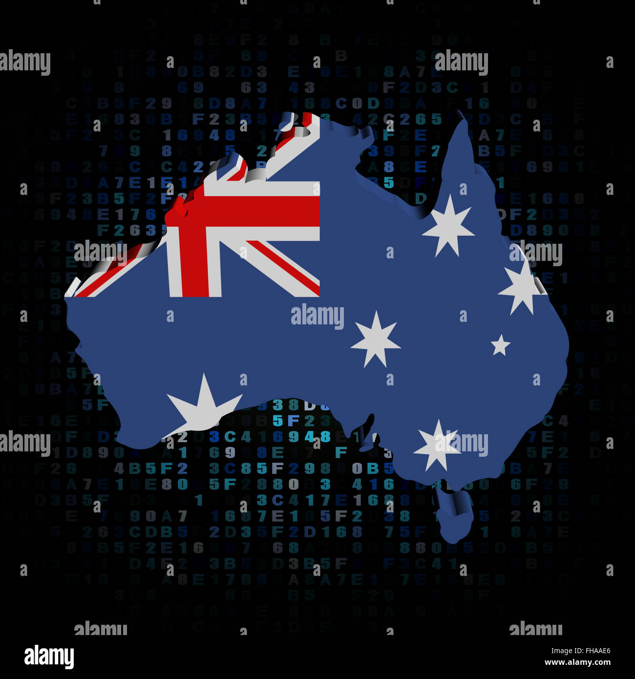 Australia map flag hi-res stock photography and images - Alamy